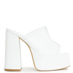 KOI footwear Balsa Heeled Mules White Hot