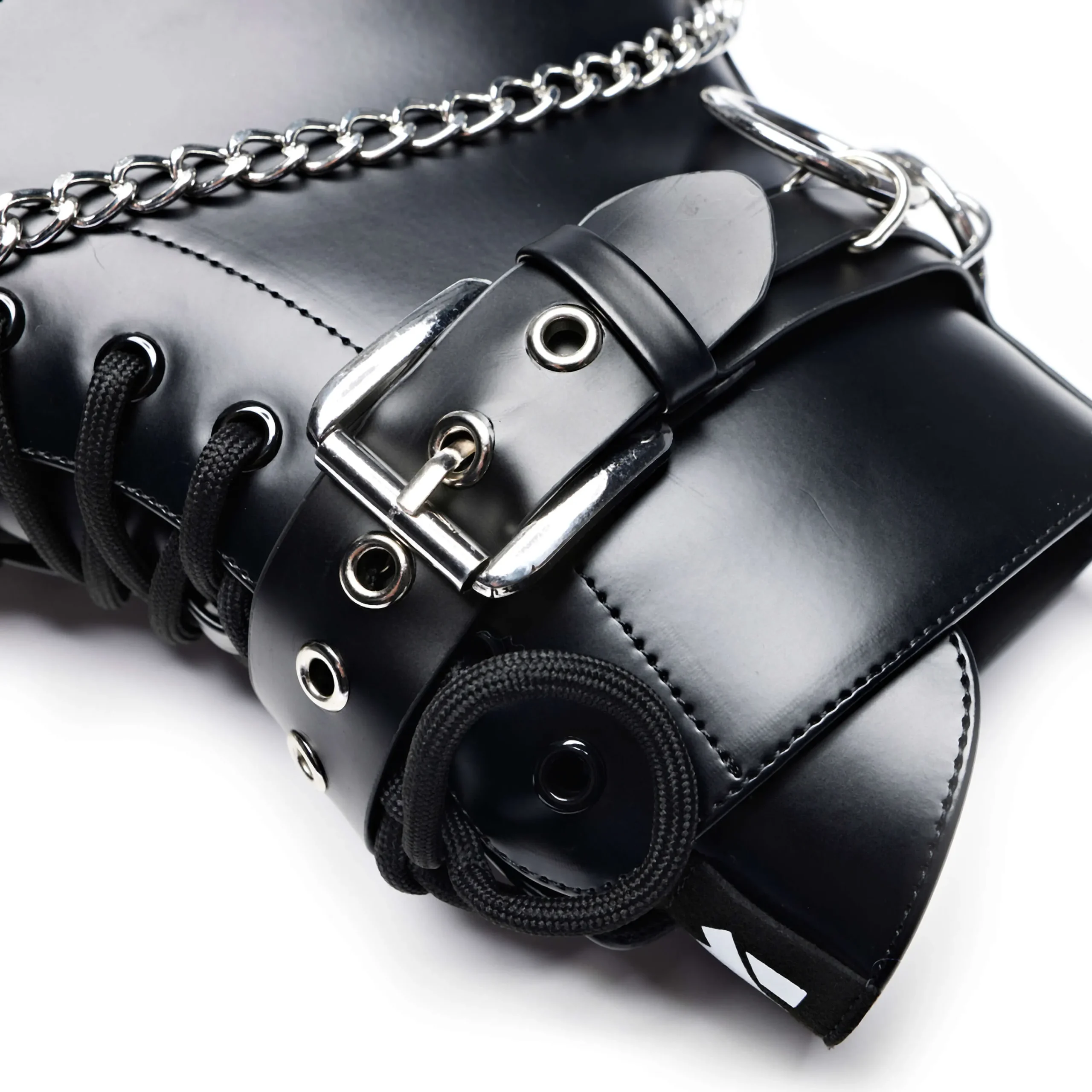 KOI footwear Borin Hardware Platform Boots Black Fashion