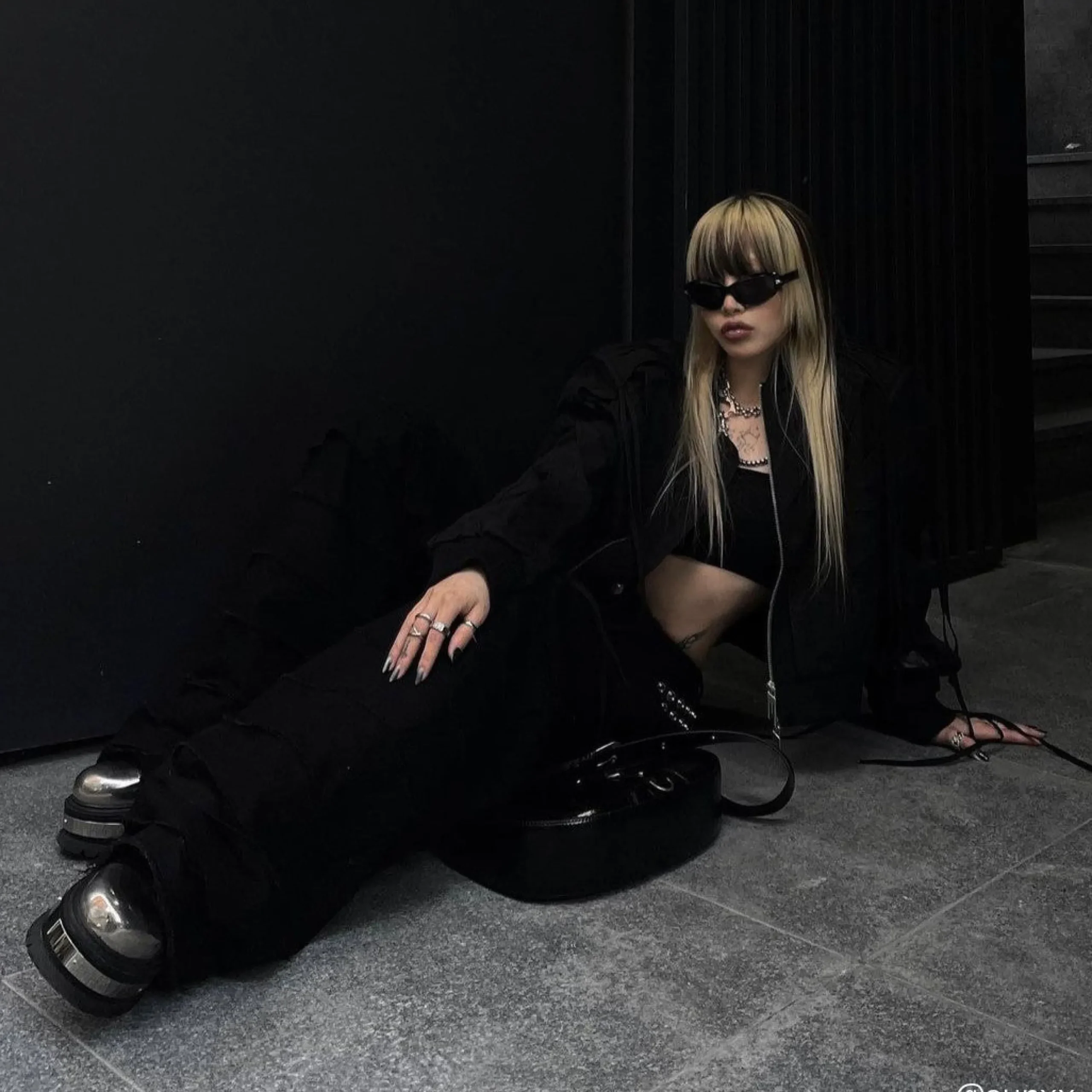 KOI footwear Borin Hardware Platform Boots Black Fashion