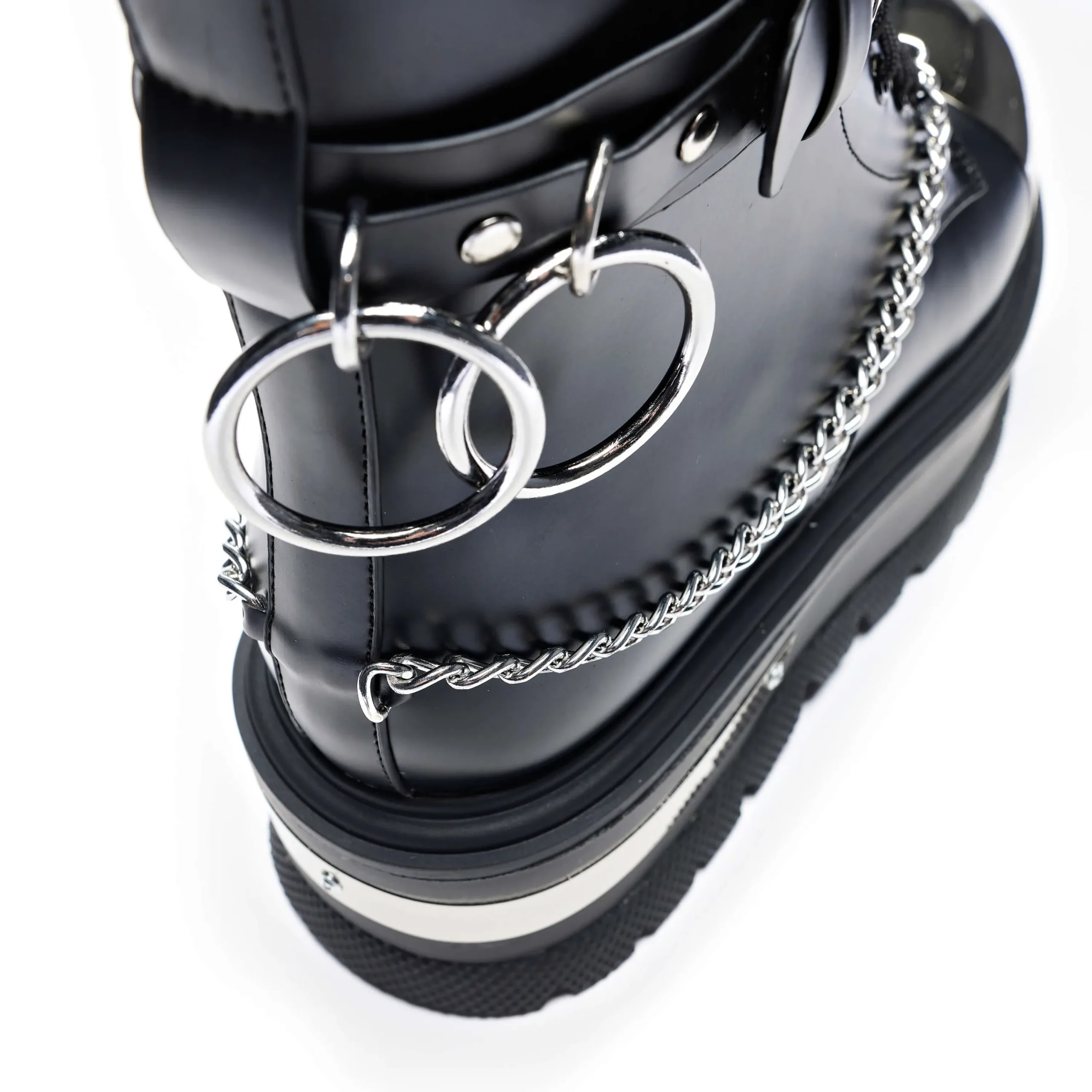 KOI footwear Borin Hardware Platform Boots Black Fashion