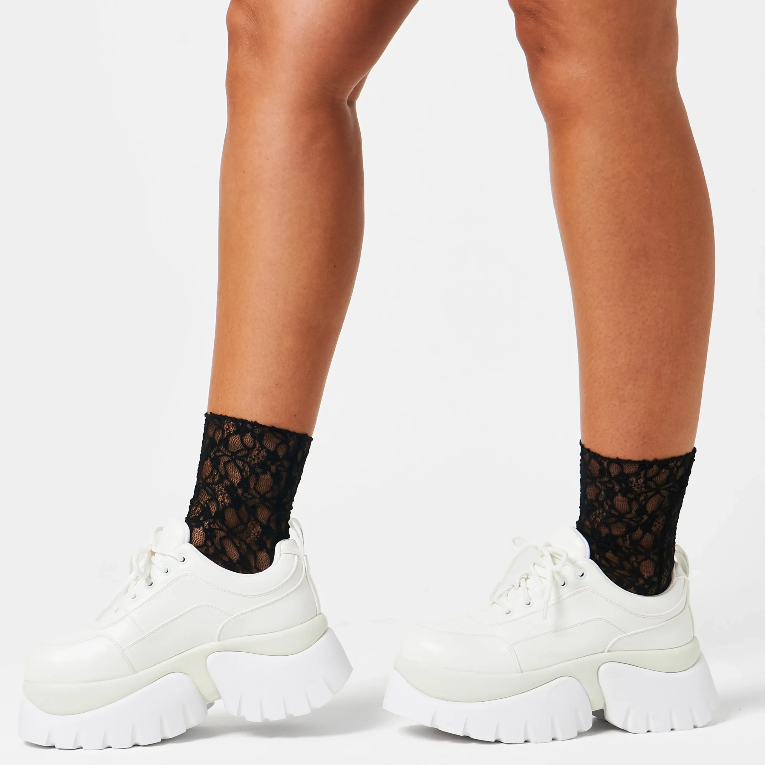 KOI footwear Chronicles Monster Platform Trainers - White Cheap