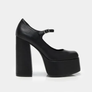 KOI footwear Darkbloom Platform Heels Black Sale