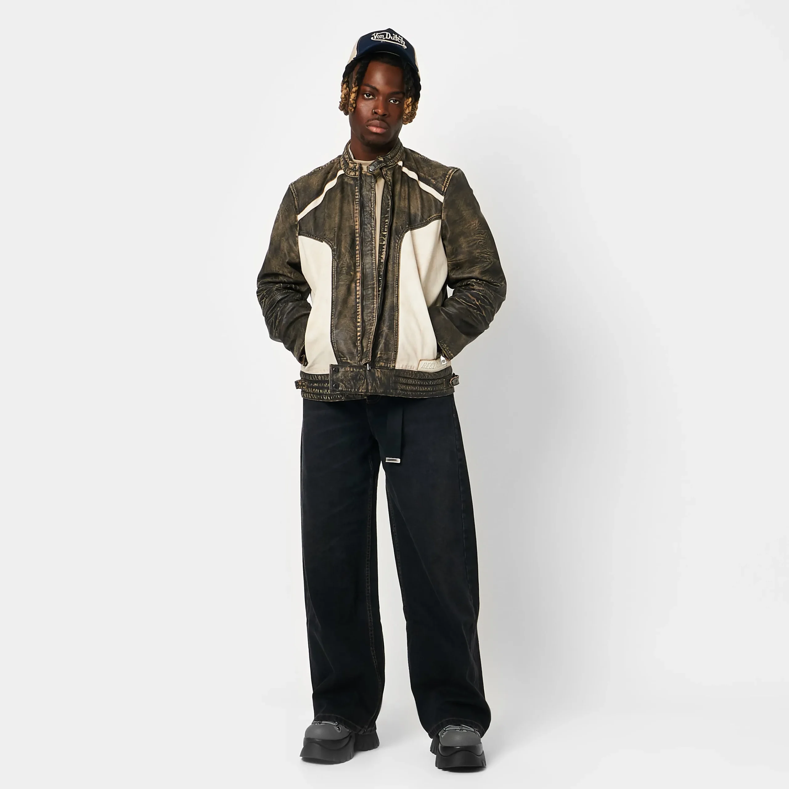 KOI footwear Dawnguard Men's Xtra Platform Trainers - Shadow Black Best Sale