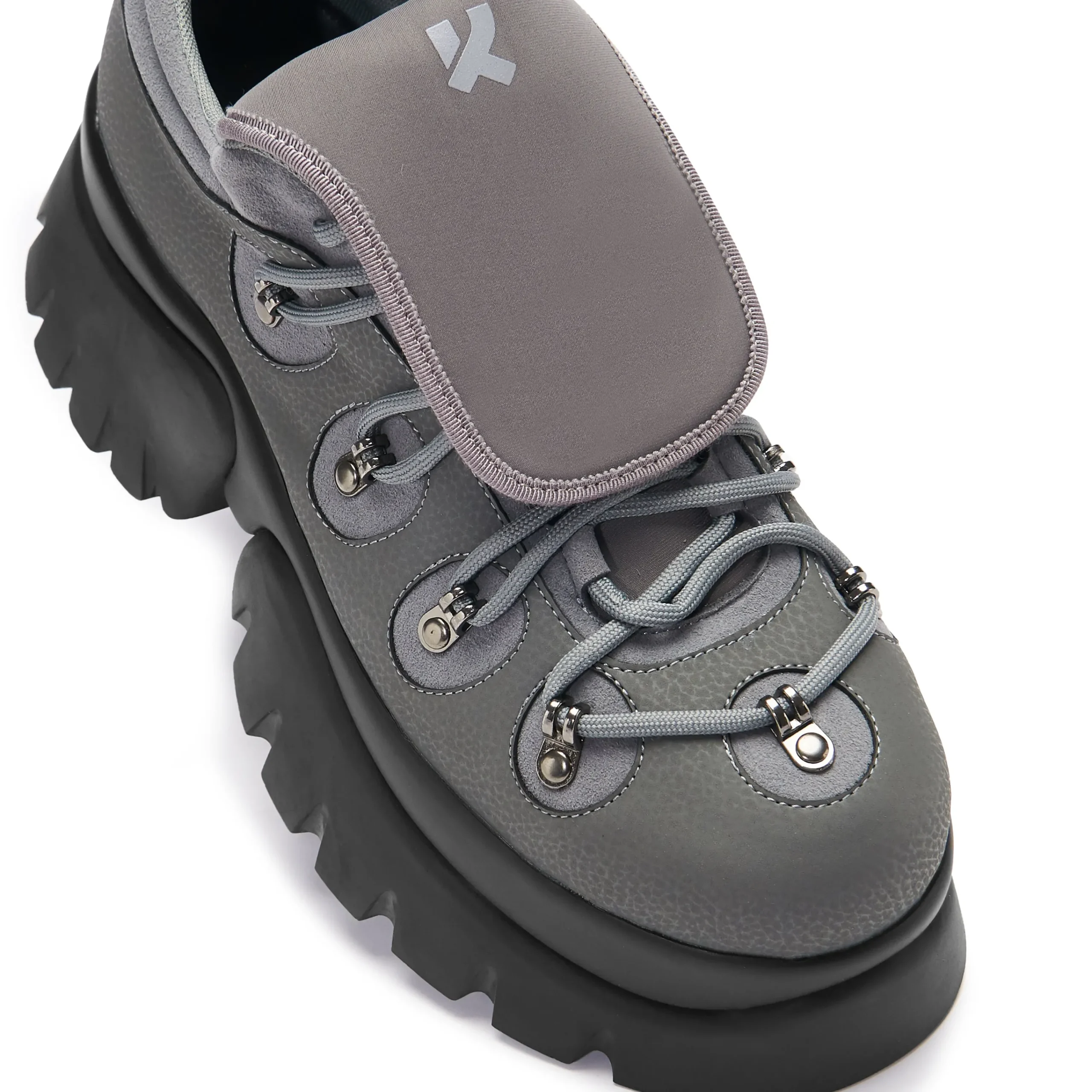 KOI footwear Dawnguard Men's Xtra Platform Trainers - Shadow Black Best Sale