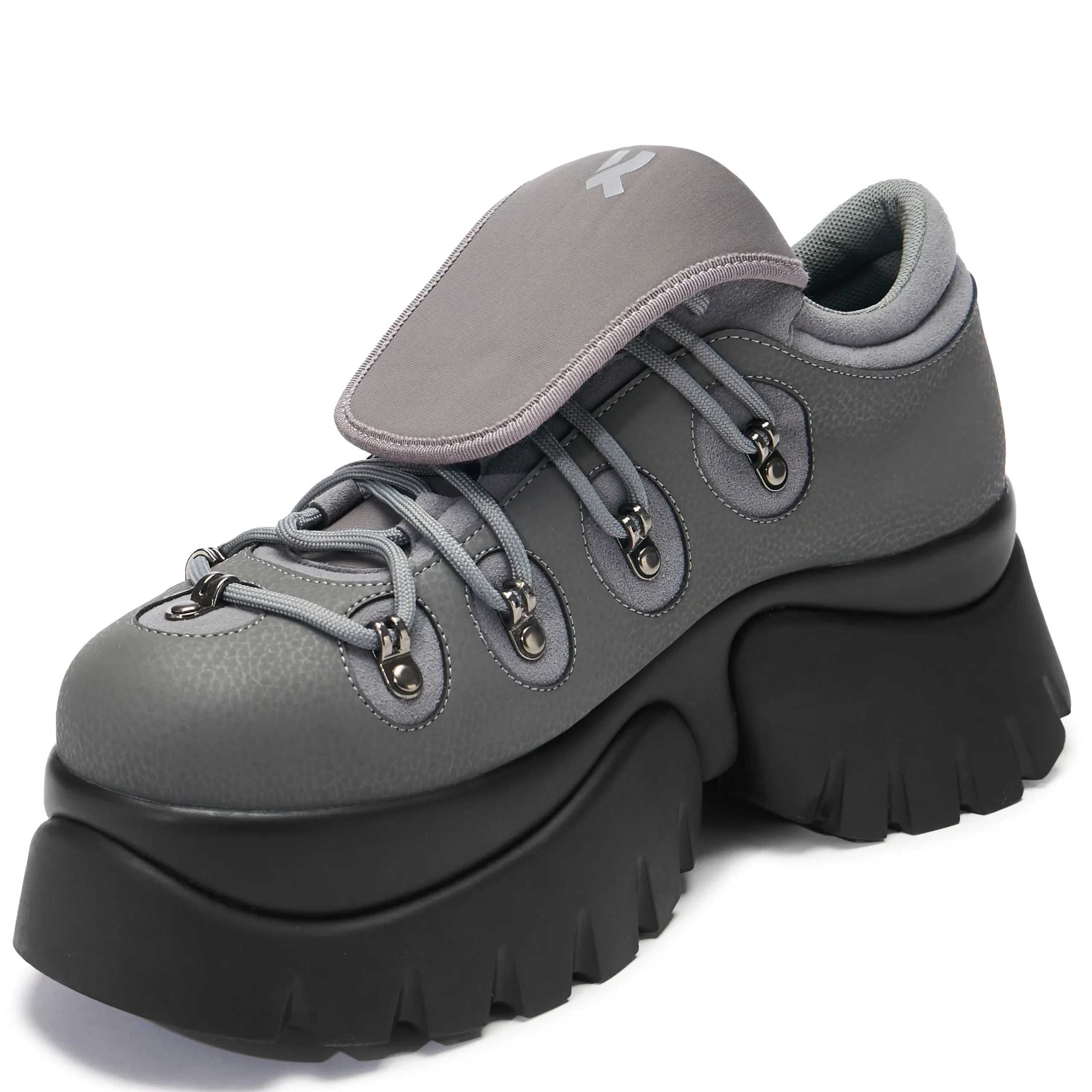 KOI footwear Dawnguard Men's Xtra Platform Trainers - Shadow Black Best Sale