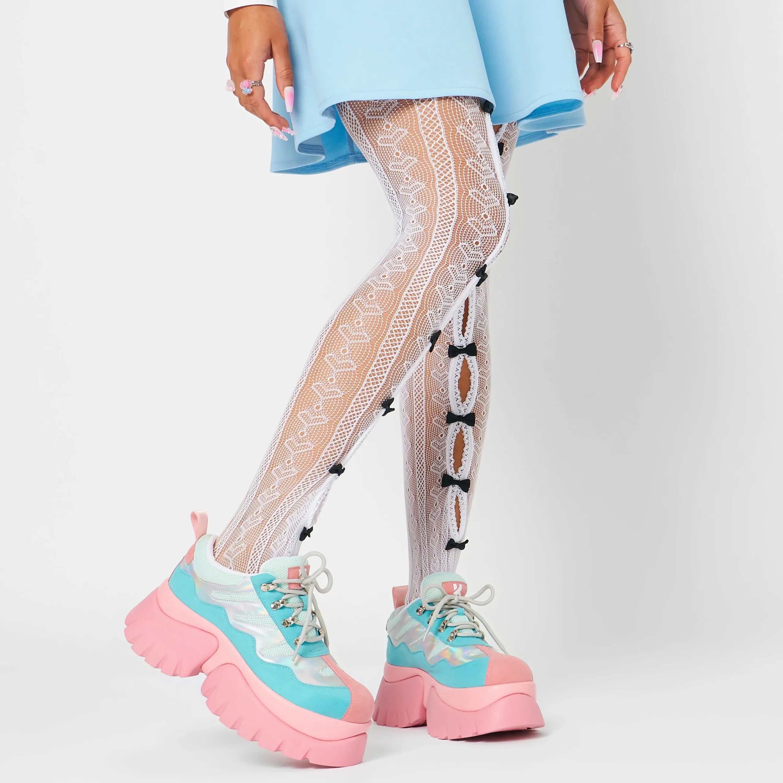 KOI footwear Infinity Zone Chunky Trainers - Pink Clearance