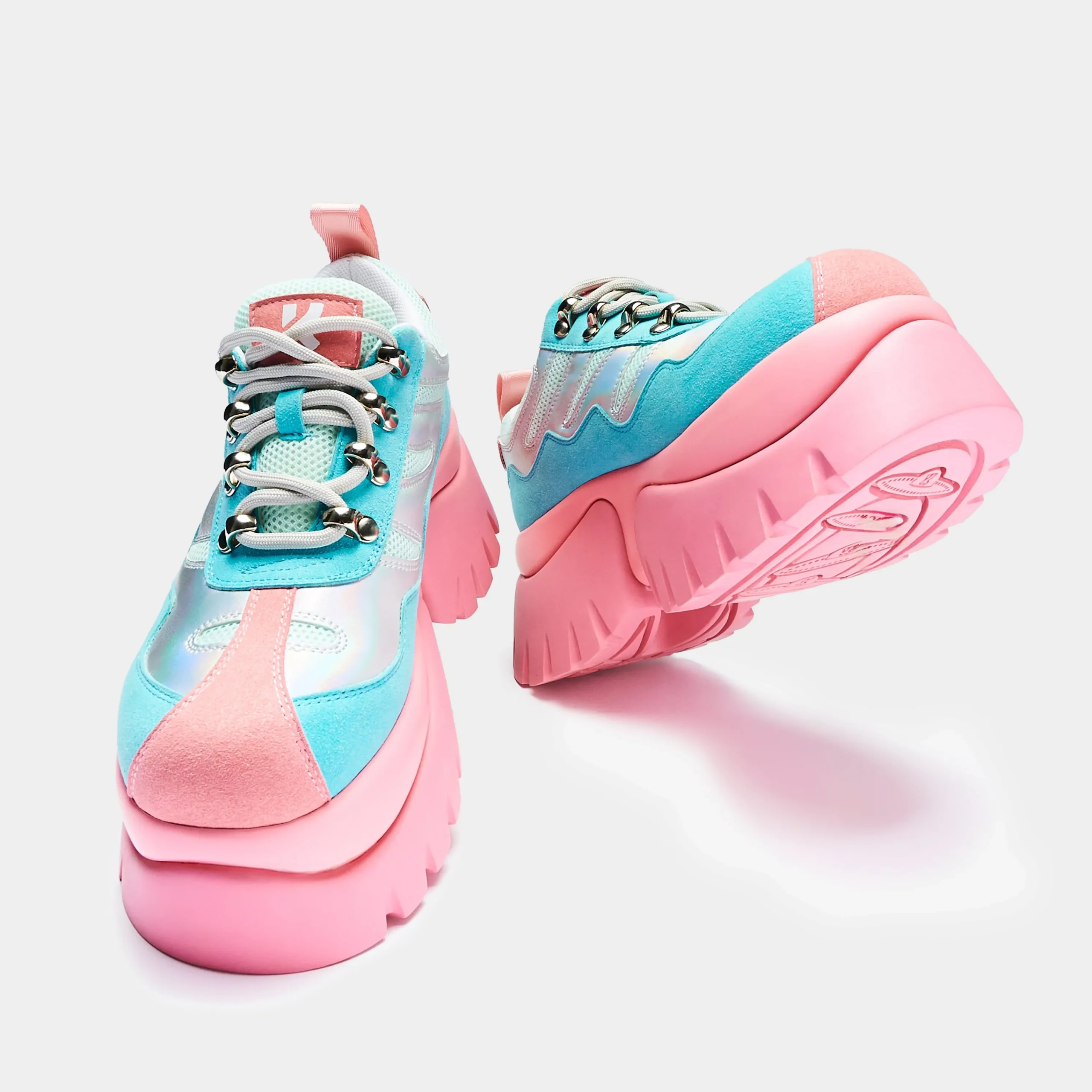 KOI footwear Infinity Zone Chunky Trainers - Pink Clearance