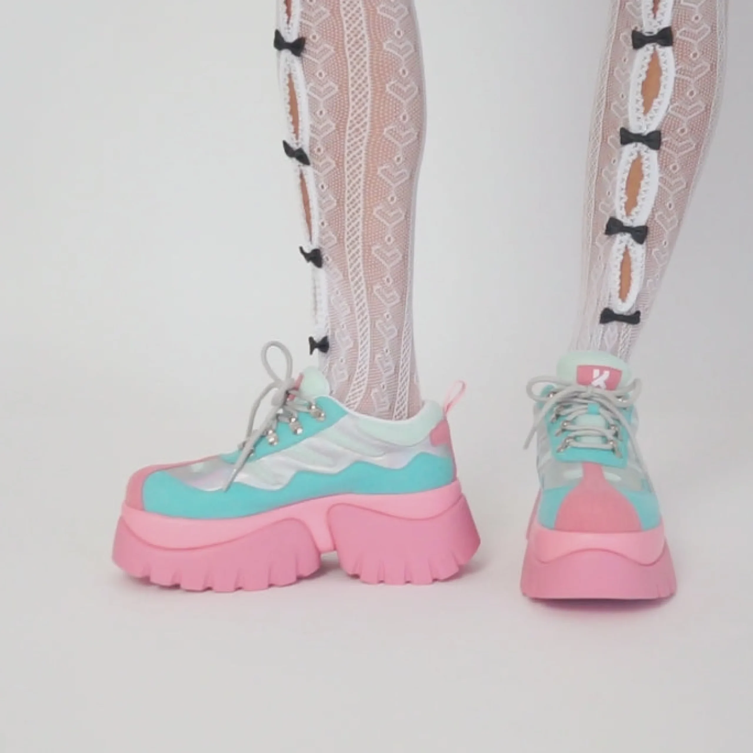 KOI footwear Infinity Zone Chunky Trainers - Pink Clearance