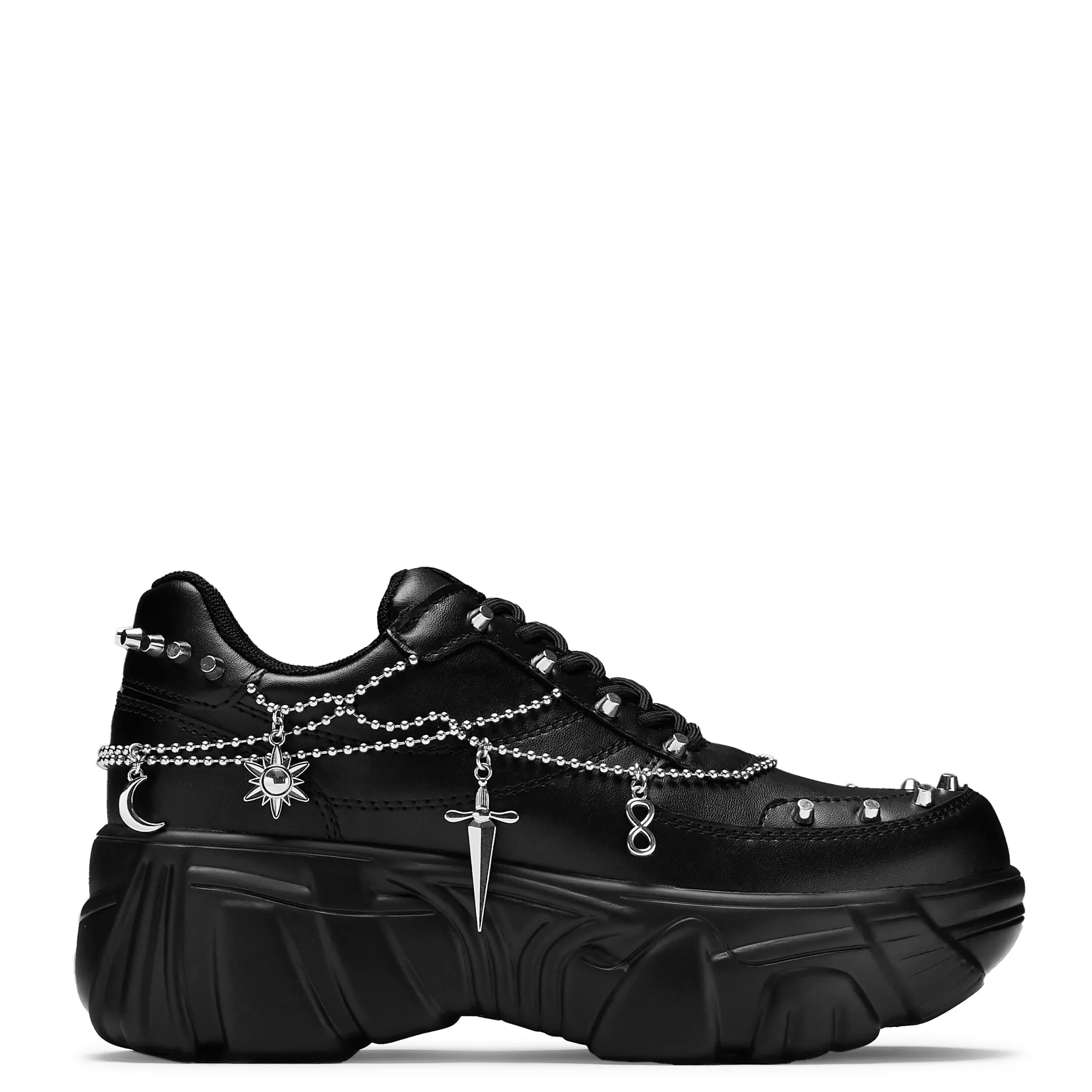 KOI footwear Jinx Men's Mystic Charm Trainers Black Discount