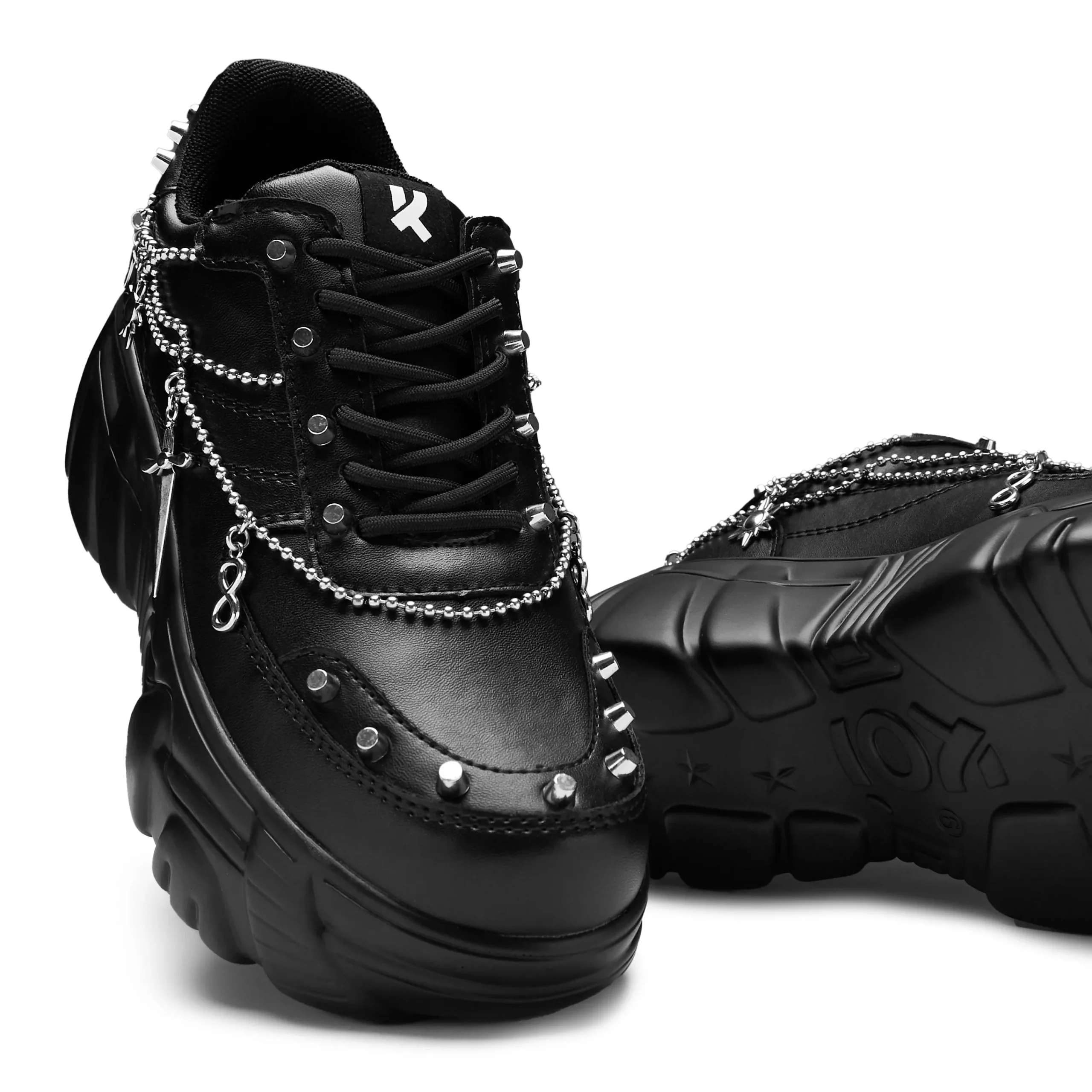 KOI footwear Jinx Men's Mystic Charm Trainers Black Discount