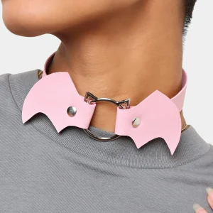 KOI footwear Kawaii Baby Bat Choker Pink Best Sale