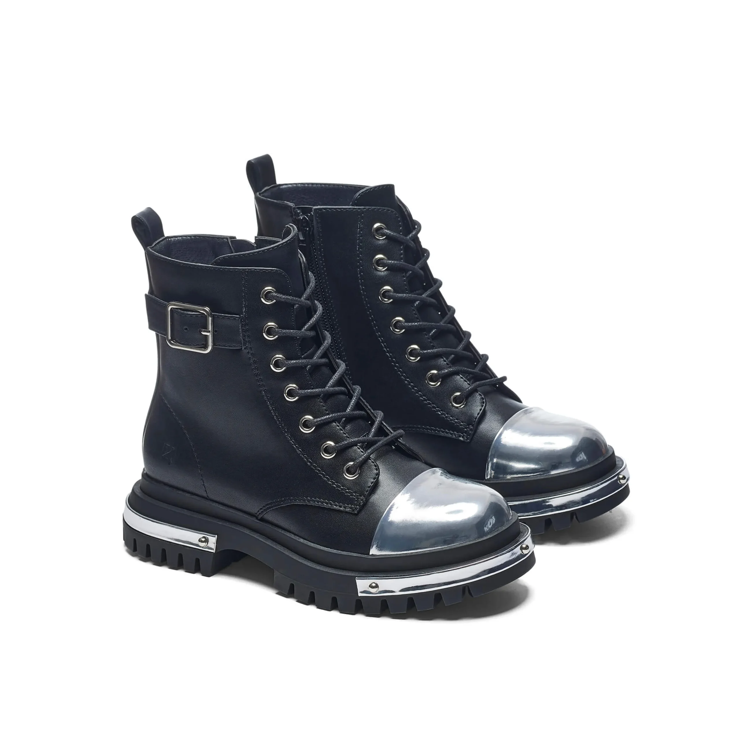 KOI footwear Lil’ Borin Hardware Boots Black Clearance