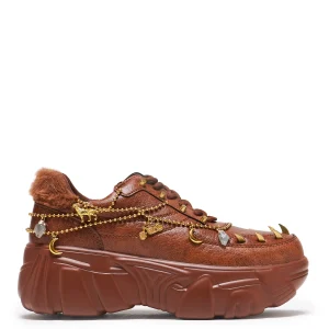 KOI footwear Loca Jinx Charm Trainers - Brown Discount