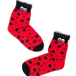 KOI footwear Lucky Ladybird Socks Red Online