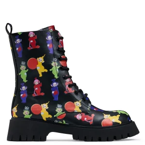 KOI footwear Teletubbies Superdrome Military Boots Black Best Sale