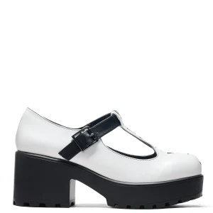 KOI footwear Tira Mary Janes ' Dead or Alive Edition' White Hot