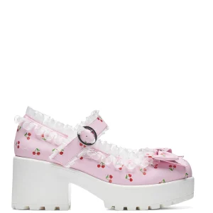 KOI footwear Tira Mary Janes Shoes ' Cherry Bakewell Edition' Pink Fashion