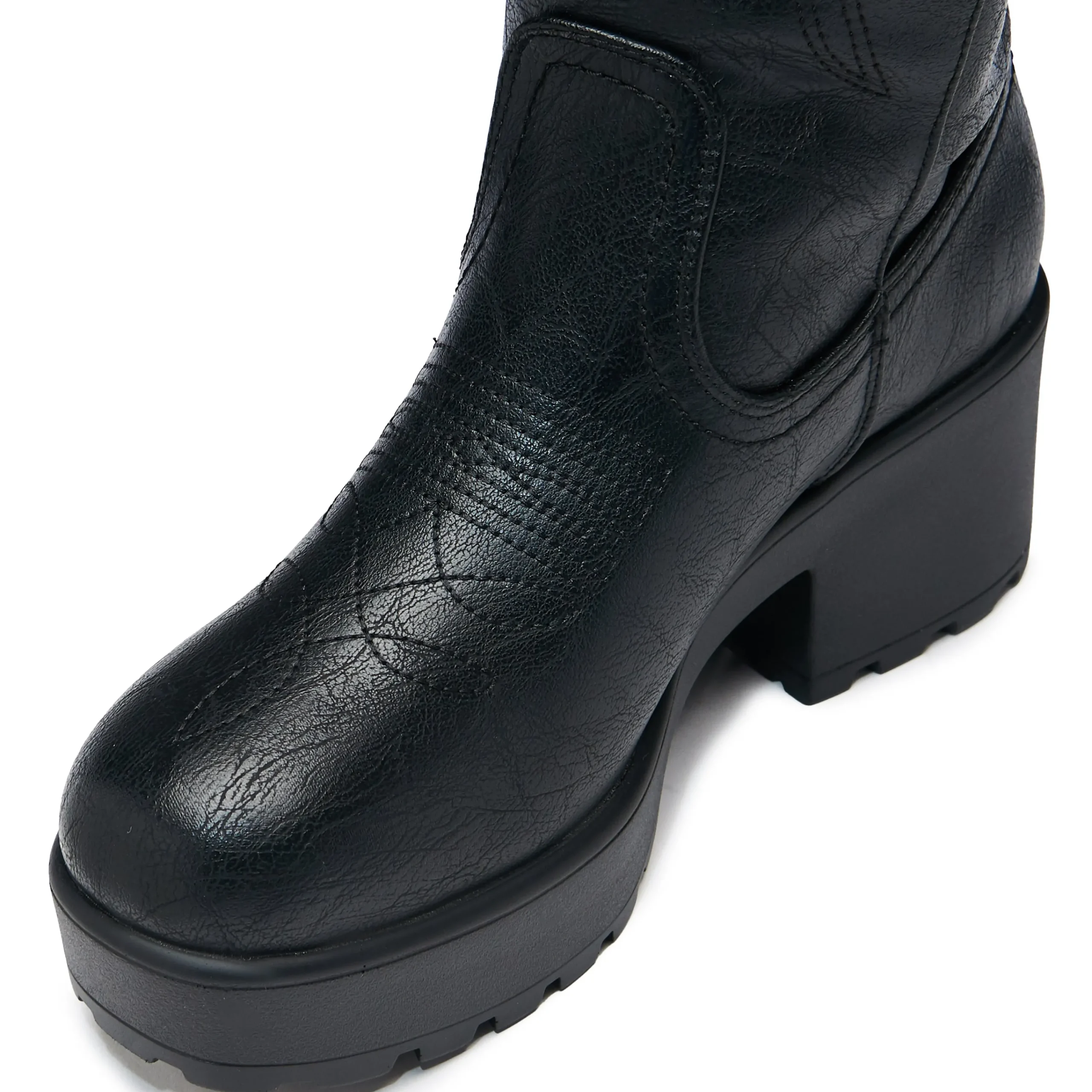 KOI footwear Wintu Long Chunky Western Boots - Vintage Black New