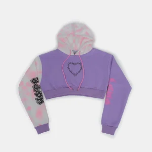 KOI footwear Yami Cropped Hoodie Purple Flash Sale